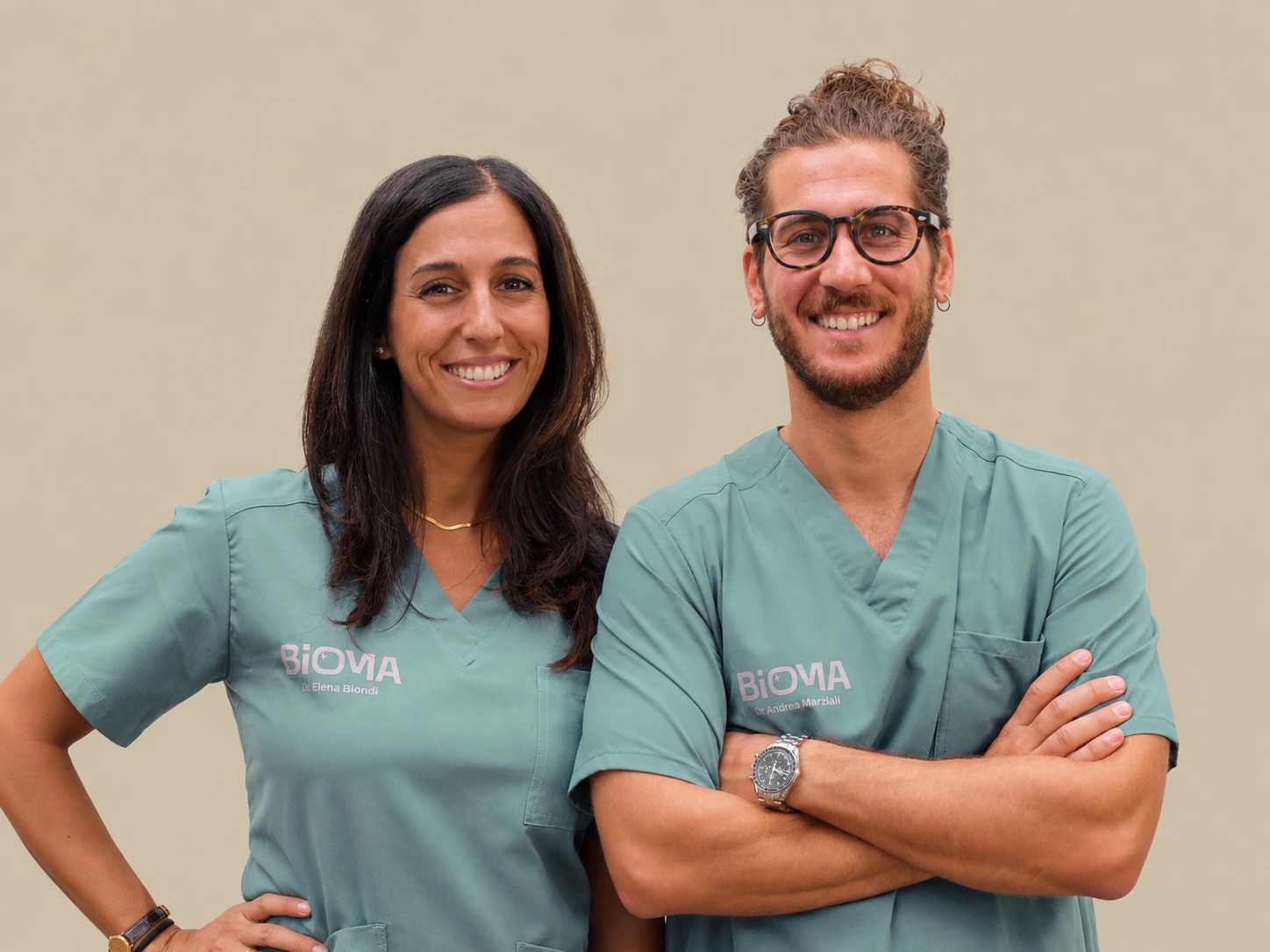 La Dott.ssa Elena Biondi e il Dott. Andrea Marziali